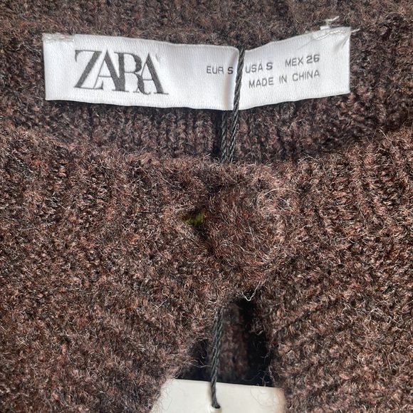ZARA - Floral Knit Cardigan - Size S - BRAND NEW WITH TAGS RRP: £49.99 - Picture 3 of 14